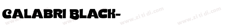 Calabri Black字体转换